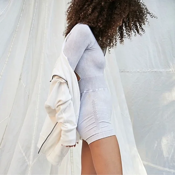 NWOT! FP Free People Movement Good Karma Long Sleeve Runsie Sz XS/S - Picture 5 of 9